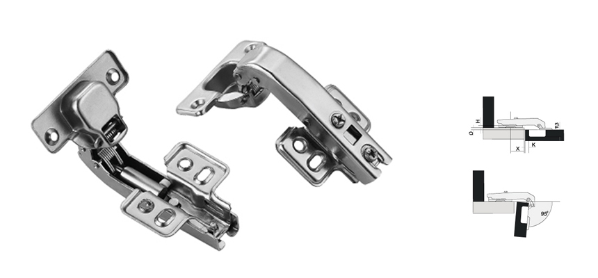 90 Concealed Hinge, 90 degree，Hydraulic soft Closing